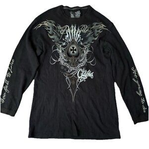 Pelle Pelle Sweater Mens 3XL Gray‎ Knit Pullover Logo Streetwear Cool